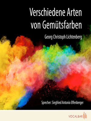 cover image of Verschiedene Arten von Gemütsfarben